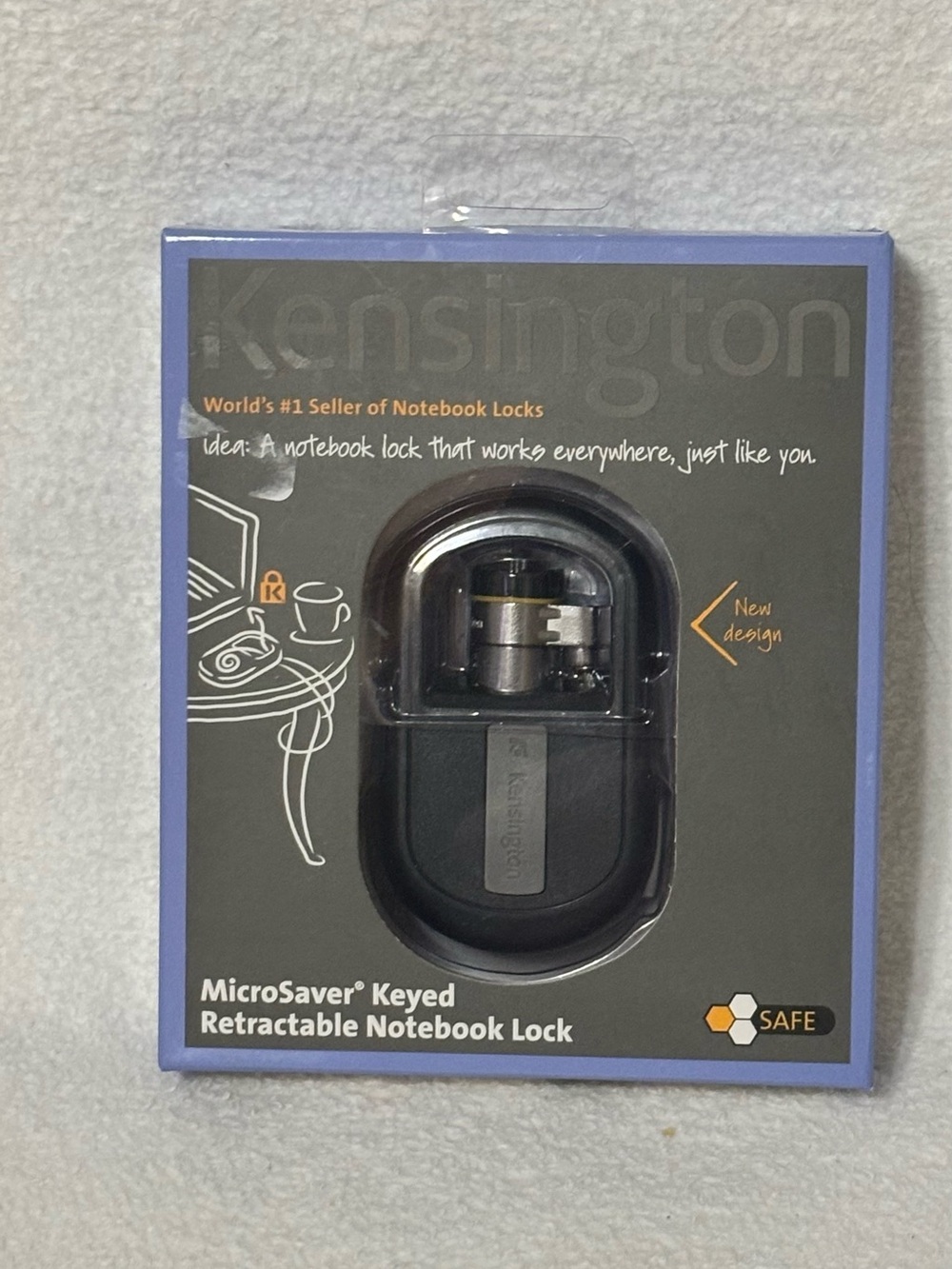 Kensington MicroSaver Keyed Retractable Notebook Lock - Black